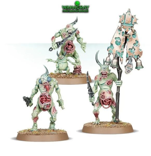 Набір мініатюр AGE OF SIGMAR: MAGGOTKIN OF NURGLE - PLAGUEBEARERS 99129915061 фото