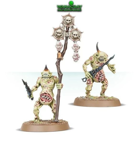 Набір мініатюр AGE OF SIGMAR: MAGGOTKIN OF NURGLE - PLAGUEBEARERS 99129915061 фото