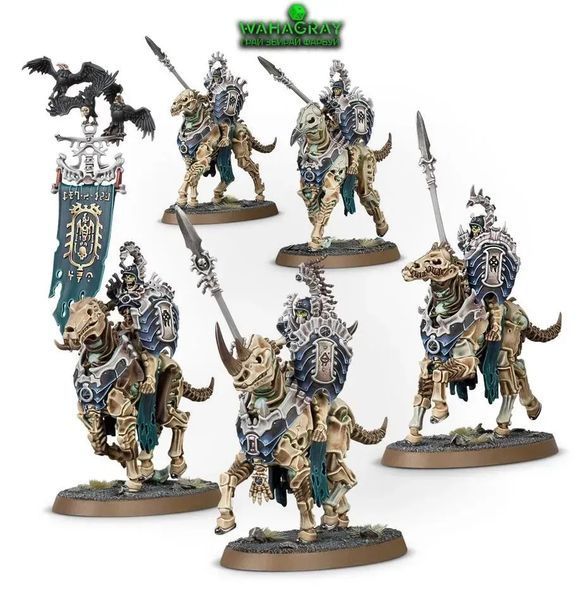 Набір мініатюр AGE OF SIGMAR: OSSIARCH BONEREAPERS - KAVALOS DEATHRIDERS 99120207162 фото